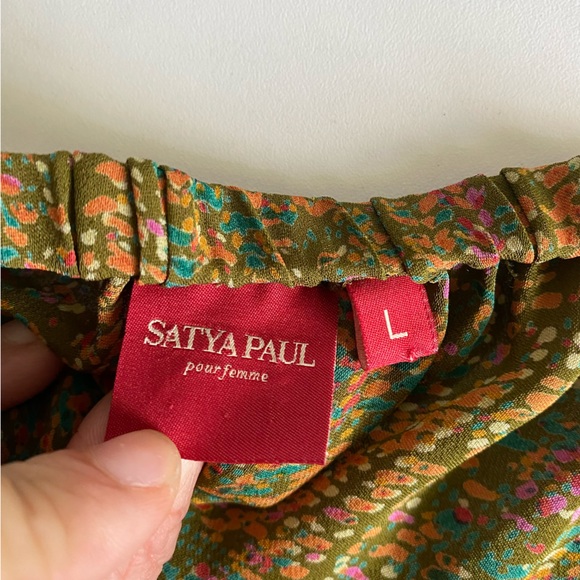 Satya Paul Designer Halter Silk Dress - Picture 15 of 16
